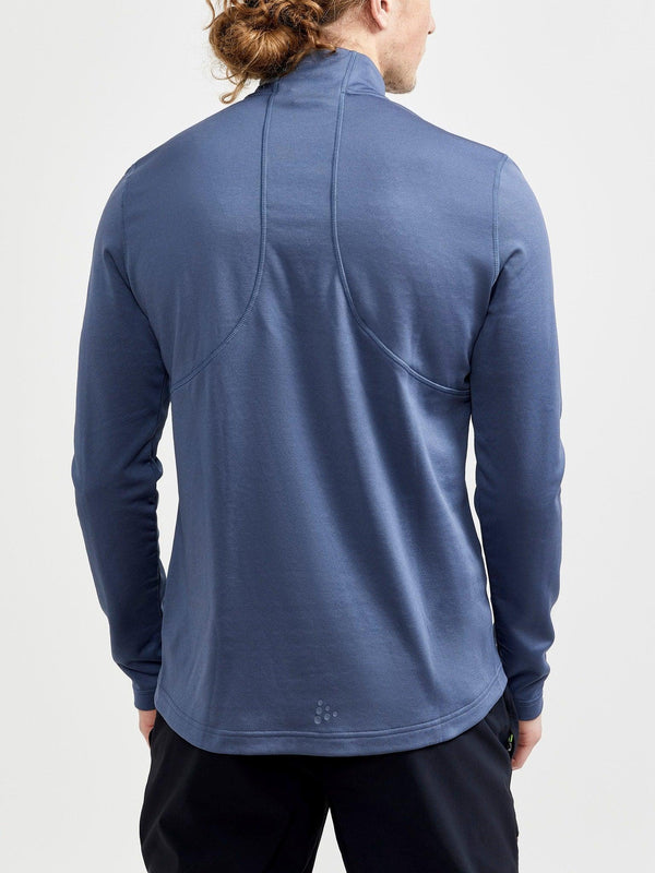 FELPA CRAFT TRAINING TERMICA UOMO HOODIE CON ZIP BLU - TOP LEVEL SPORT