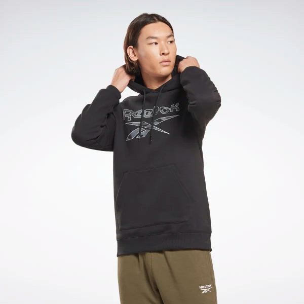 FELPA REEBOK CROSSFIT UOMO CAPPUCCIO TUTA MAN HOODIE NERA - TOP LEVEL SPORT