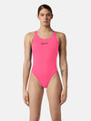 COSTUME DONNA AKRON ITALIA NUOTO PISCINA TRICOLOR FUCSIA BLU NERO - TOP LEVEL SPORT