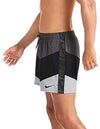 BOXER MARE NIKE COSTUME UOMO NUOTO PISCINA COSTUMI NERO GRIGIO - TOP LEVEL SPORT