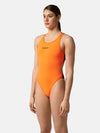 COSTUME DONNA AKRON ITALIA NUOTO PISCINA BICOLOR NERO ARANCIO - TOP LEVEL SPORT