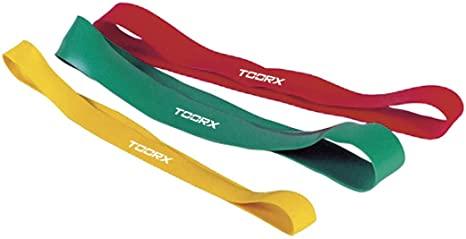 ELASTICO PIATTO AD ANELLO TOORX 30CM ELASTICI ALLENAMENTO FITNESS CROSSFIT WORKOUT - TOP LEVEL SPORT