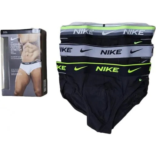 Intimo Slip Mutande UOMO Nike Underwear BRIEF Graphic 3 PACK Slip cotone