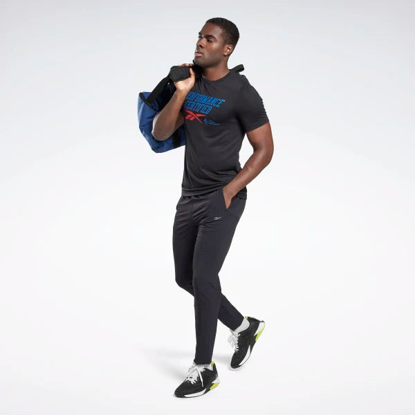T-SHIRT REEBOK CROSSFIT MAGLIA UOMO WOD CLASSIC LOGO NERA - TOP LEVEL SPORT