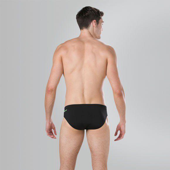 COSTUME SPEEDO ENDURANCE + UOMO SLIP NUOTO PISCINA NERO VERDE - TOP LEVEL SPORT