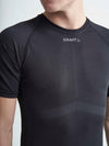 MAGLIA TERMICA CRAFT UOMO MANICA CORTA ACTIVE INTENSITY, BLACK/ASPHALT - TOP LEVEL SPORT