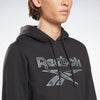 FELPA REEBOK CROSSFIT UOMO CAPPUCCIO TUTA MAN HOODIE NERA - TOP LEVEL SPORT