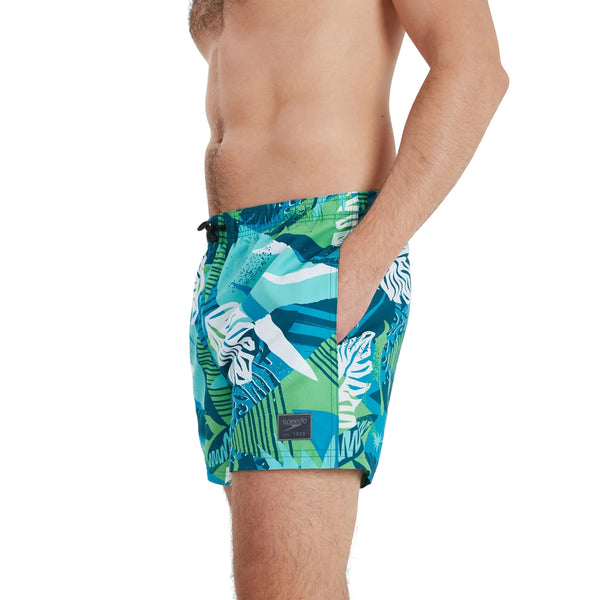 BOXER MARE SPEEDO COSTUME UOMO NUOTO PISCINA COSTUMI VERDE JUNGLE - TOP LEVEL SPORT