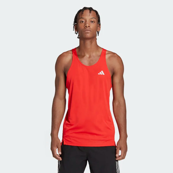 CANOTTA ADIDAS SMANICATO UOMO MAN MAGLIA GINNASTICA ROSSA - TOP LEVEL SPORT