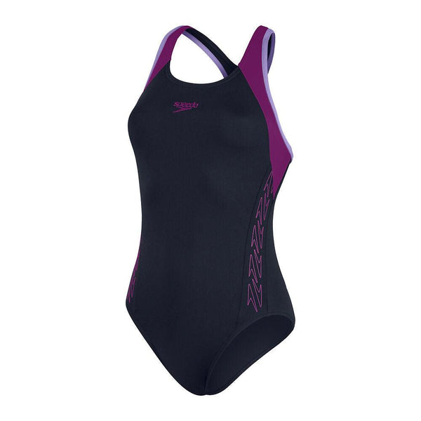 COSTUME PISCINA SPEEDO DONNA INTERO HYPERBOOM NAVY - TOP LEVEL SPORT
