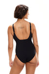 COSTUME PISCINA SPEEDO DA SIGNORA INTERO NEW CONTOUR ECLIPSE BIANCO E NERO - TOP LEVEL SPORT
