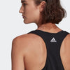 CANOTTA DONNA ADIDAS WOMAN TANK TOP NERA LOGO BIANCO - TOP LEVEL SPORT
