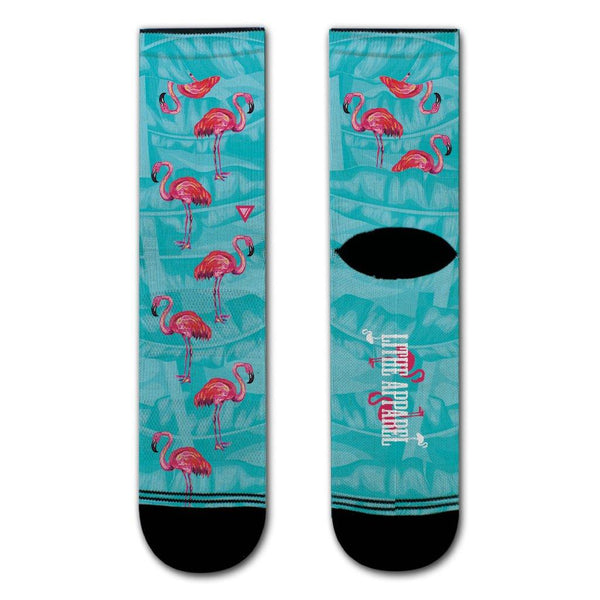 CALZE LITHE FLAMINGO PARADISE RUNNING BIKE CROSSFIT SOCKS - TOP LEVEL SPORT