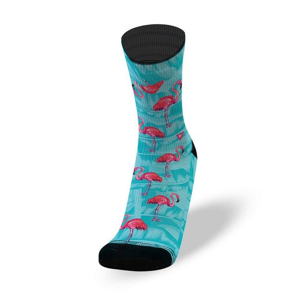 CALZE LITHE FLAMINGO PARADISE RUNNING BIKE CROSSFIT SOCKS - TOP LEVEL SPORT