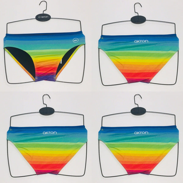 COSTUME AKRON ITALIA UOMO SLIP NUOTO PISCINA RAINBOW - TOP LEVEL SPORT