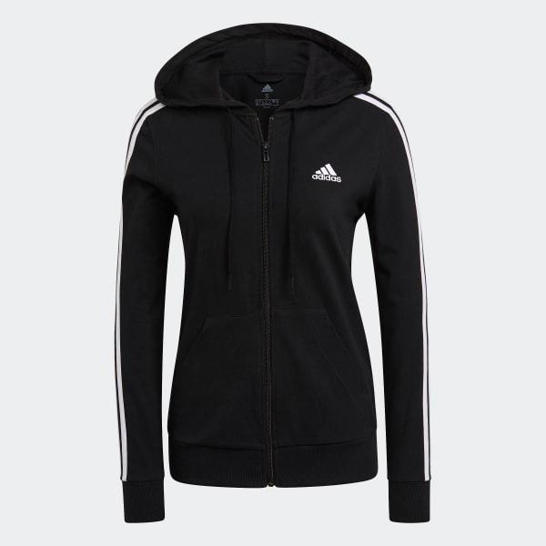 FELPA ADIDAS CON CAPPUCCIO SPORTSWEAR FUTURE ICONS NERA BIANCA - TOP LEVEL SPORT