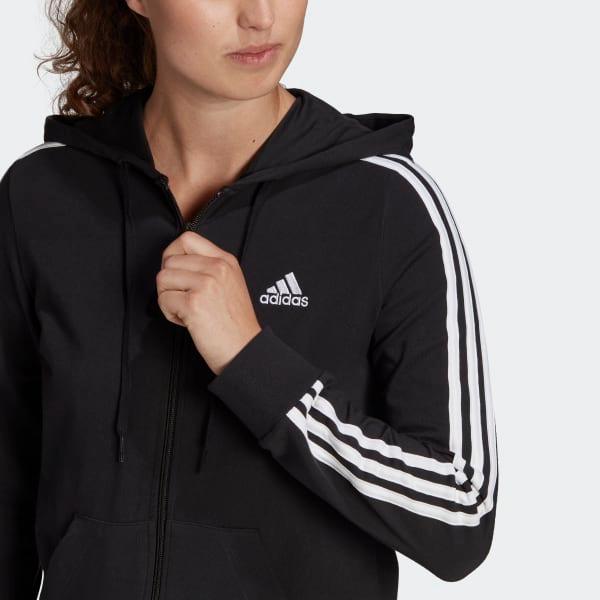 FELPA ADIDAS CON CAPPUCCIO SPORTSWEAR FUTURE ICONS NERA BIANCA - TOP LEVEL SPORT