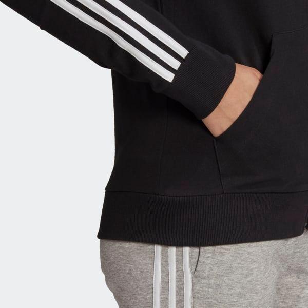 FELPA ADIDAS CON CAPPUCCIO SPORTSWEAR FUTURE ICONS NERA BIANCA - TOP LEVEL SPORT