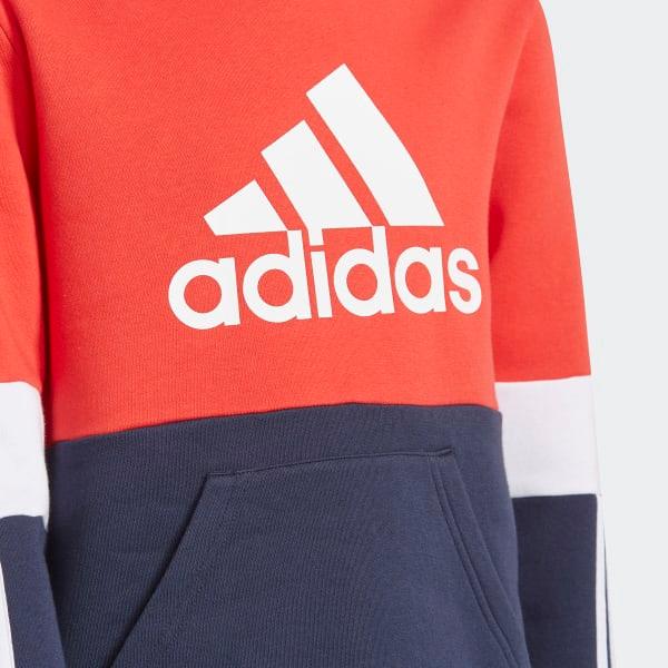 FELPA BIMBO BIMBA ADIDAS JUNIOR RAGAZZO ROSSO BLU - TOP LEVEL SPORT