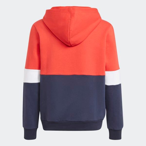 FELPA BIMBO BIMBA ADIDAS JUNIOR RAGAZZO ROSSO BLU - TOP LEVEL SPORT