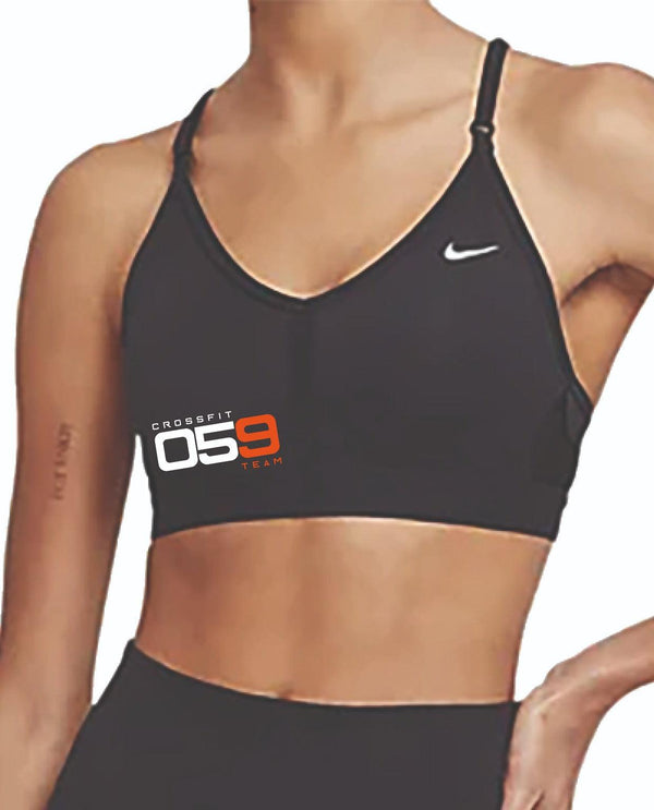 OFFICIAL TOP NIKE INDY DONNA CROSSFIT 059 TEAM BRA NERO BLACK - TOP LEVEL SPORT