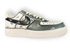 SCARPE NIKE AIR FORCE 1 LE SNEAKERS BIANCA ONE WHITE CUSTOM GRAY - TOP LEVEL SPORT