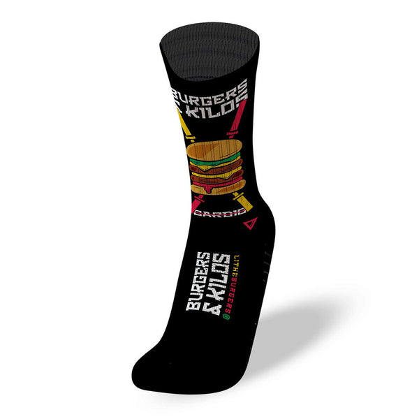 CALZE LITHE CROSSFIT RX SOCKS HAMBURGER AN D KILOS WOD TRAIN - TOP LEVEL SPORT