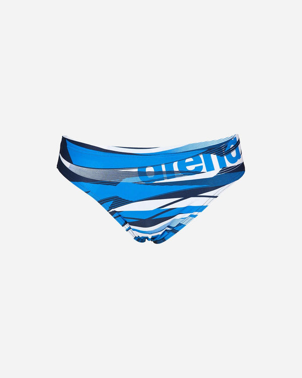 COSTUME ARENA UOMO SLIP NUOTO PISCINA BRIEF BLU AZZURRO BIANCO - TOP LEVEL SPORT