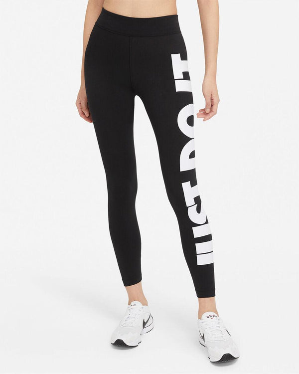 LEGGINGS NIKE PRO PANTA DONNA WOMEN NERO JUST DO IT - TOP LEVEL SPORT