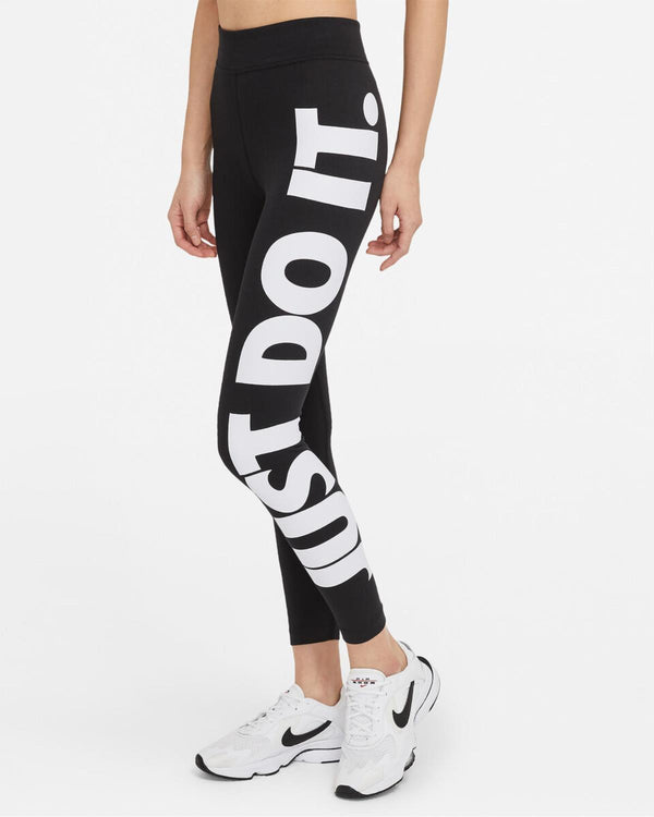 LEGGINGS NIKE PRO PANTA DONNA WOMEN NERO JUST DO IT - TOP LEVEL SPORT