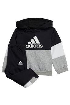 TUTA BIMBO BIMBA ADIDAS BAMBINO JUNIOR HOODIE BIANCO NERA - TOP LEVEL SPORT
