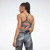 TOP REEBOK BRA LUX FITNESS VECTOR SPORTS DONNA NIGHT BLACK - TOP LEVEL SPORT