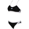COSTUME BIKINI ARENA 2 PEZZI A FASCIA DONNA PISCINA NUOTO NERO - TOP LEVEL SPORT