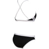 COSTUME BIKINI ARENA 2 PEZZI A FASCIA DONNA PISCINA NUOTO NERO - TOP LEVEL SPORT