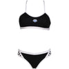 COSTUME BIKINI ARENA 2 PEZZI A FASCIA DONNA PISCINA NUOTO NERO - TOP LEVEL SPORT