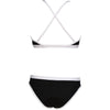 COSTUME BIKINI ARENA 2 PEZZI A FASCIA DONNA PISCINA NUOTO NERO - TOP LEVEL SPORT