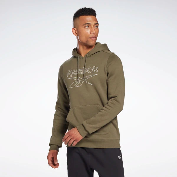 FELPA REEBOK CROSSFIT UOMO CAPPUCCIO TUTA MAN HOODIE VERDE