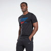 T-SHIRT REEBOK CROSSFIT MAGLIA UOMO WOD CLASSIC LOGO NERA - TOP LEVEL SPORT