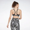 TOP REEBOK BRA LUX FITNESS SPORTS DONNA SAFARI BIANCO NERO - TOP LEVEL SPORT