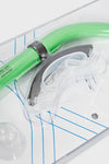 TUBO FRONTALE ARENA SWIM SNORKEL 3 BOCCAGLIO NUOTO PINNATO VERDE - TOP LEVEL SPORT