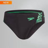 COSTUME SPEEDO ENDURANCE + UOMO SLIP NUOTO PISCINA NERO VERDE - TOP LEVEL SPORT
