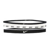 FASCE PER CAPELLI NIKE USA KIT 3 PEZZI BIANCO NERO BICOLOR FASCETTE - TOP LEVEL SPORT