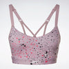 TOP REEBOK BRA LUX FITNESS SPORTS DONNA CROSSFIT SAFARI ROSA - TOP LEVEL SPORT