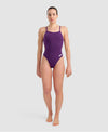 COSTUME ARENA DONNA INTERO PISCINA SOLID SPALLINA STRETTA - TOP LEVEL SPORT