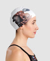 CUFFIA ARENA SILICONE SWIM CAP POOLISH CUFFIE NUOTO CIOCCOLATO - TOP LEVEL SPORT