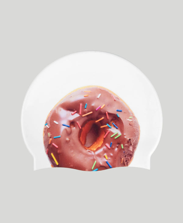 CUFFIA ARENA SILICONE SWIM CAP POOLISH CUFFIE NUOTO DONUTS - TOP LEVEL SPORT