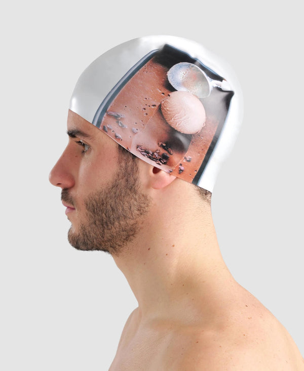 CUFFIA ARENA SILICONE SWIM CAP POOLISH CUFFIE NUOTO GELATO - TOP LEVEL SPORT