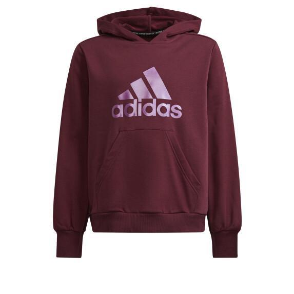 FELPA TUTA BIMBA ADIDAS BIG LOGO JUNIOR HOODIE VIOLA - TOP LEVEL SPORT