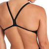 COSTUME NUOTO ARENA DONNA INTERO SPALLINA STRETTA PISCINA SOLID WOMAN SWIMSUIT - TOP LEVEL SPORT