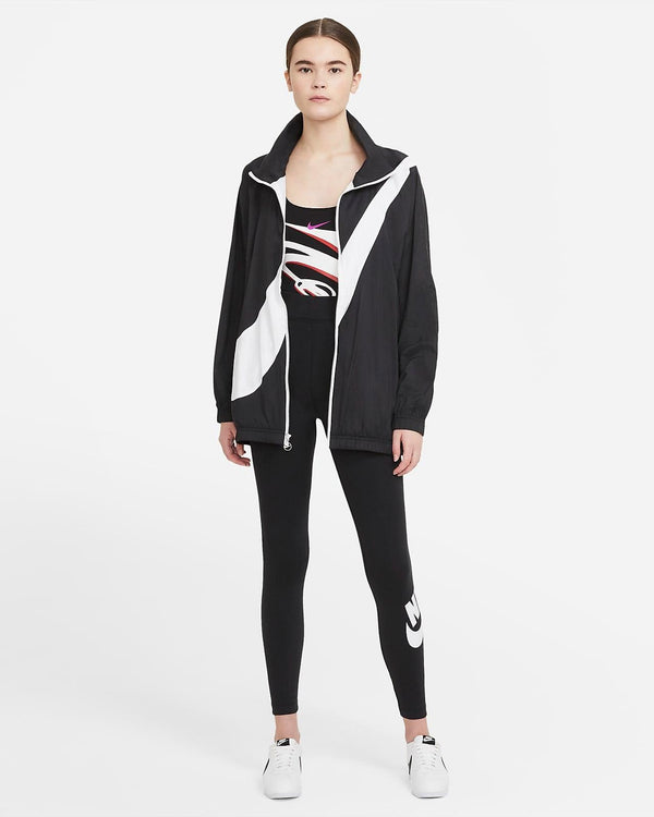 LEGGINGS NIKE PRO PANTA DONNA WOMEN NERO BIG SWOOSH - TOP LEVEL SPORT